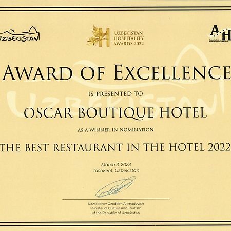 Oscar Boutique Hotel Τασκένδη Εξωτερικό φωτογραφία